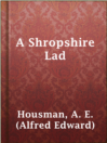Imagen de portada para A Shropshire Lad